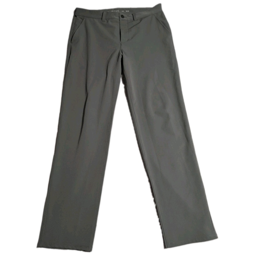 Fourlaps Level Tech Pants Mens 36x32 Gray Slim Performance Stretch Golf Travel